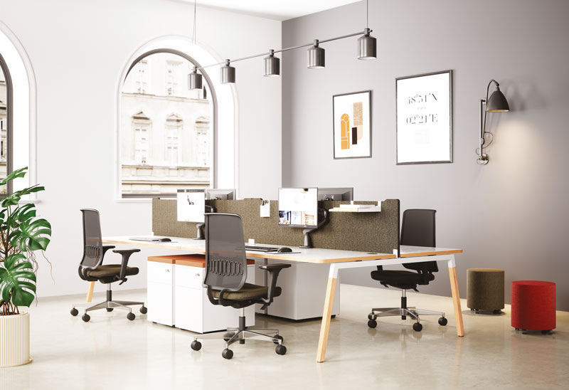 Bureaux  open space mélaminé  pieds panneaux/métal/bois : un design fonctionnel et de qualité pour les besoins des entreprises pour toutes les entreprises_7