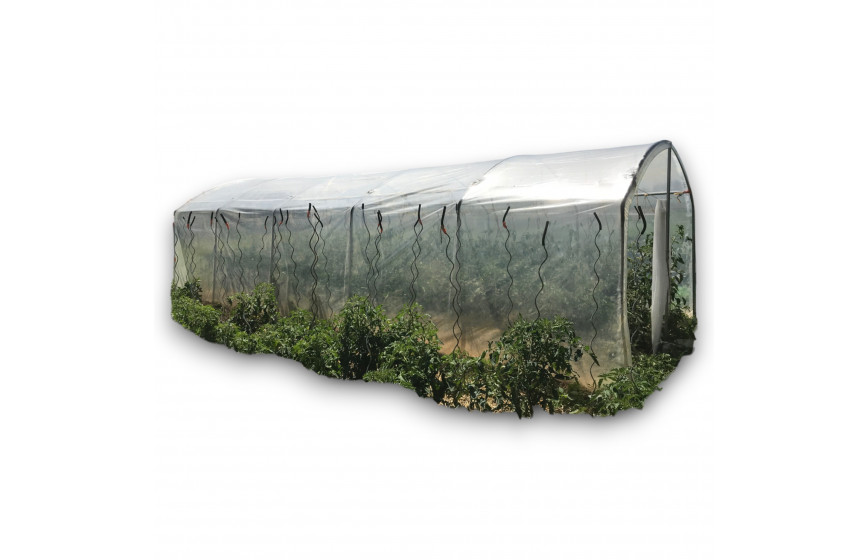 Serre à tomates avec une ventilation optimale et permanente idéale pour la protection des cultures contre les intempéries - 3 à 12 m de long_7