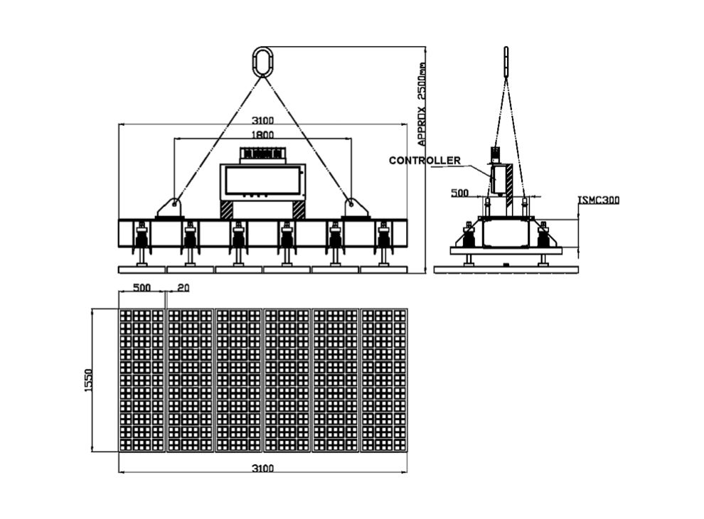 Traverse magnétique électropermanente - EPM-CO - pour une utilisation sur les machines de découpe laser - capacité 1500 kg - Assfalg_7