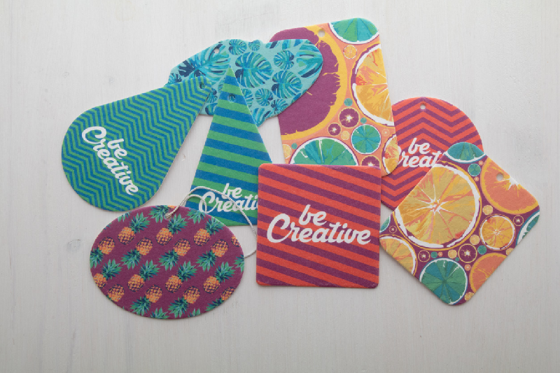 Parfum d'ambiance de voiture - Forme personnalisable - Multi-parfums - Impression recto/verso jusqu'à 4 couleurs_7