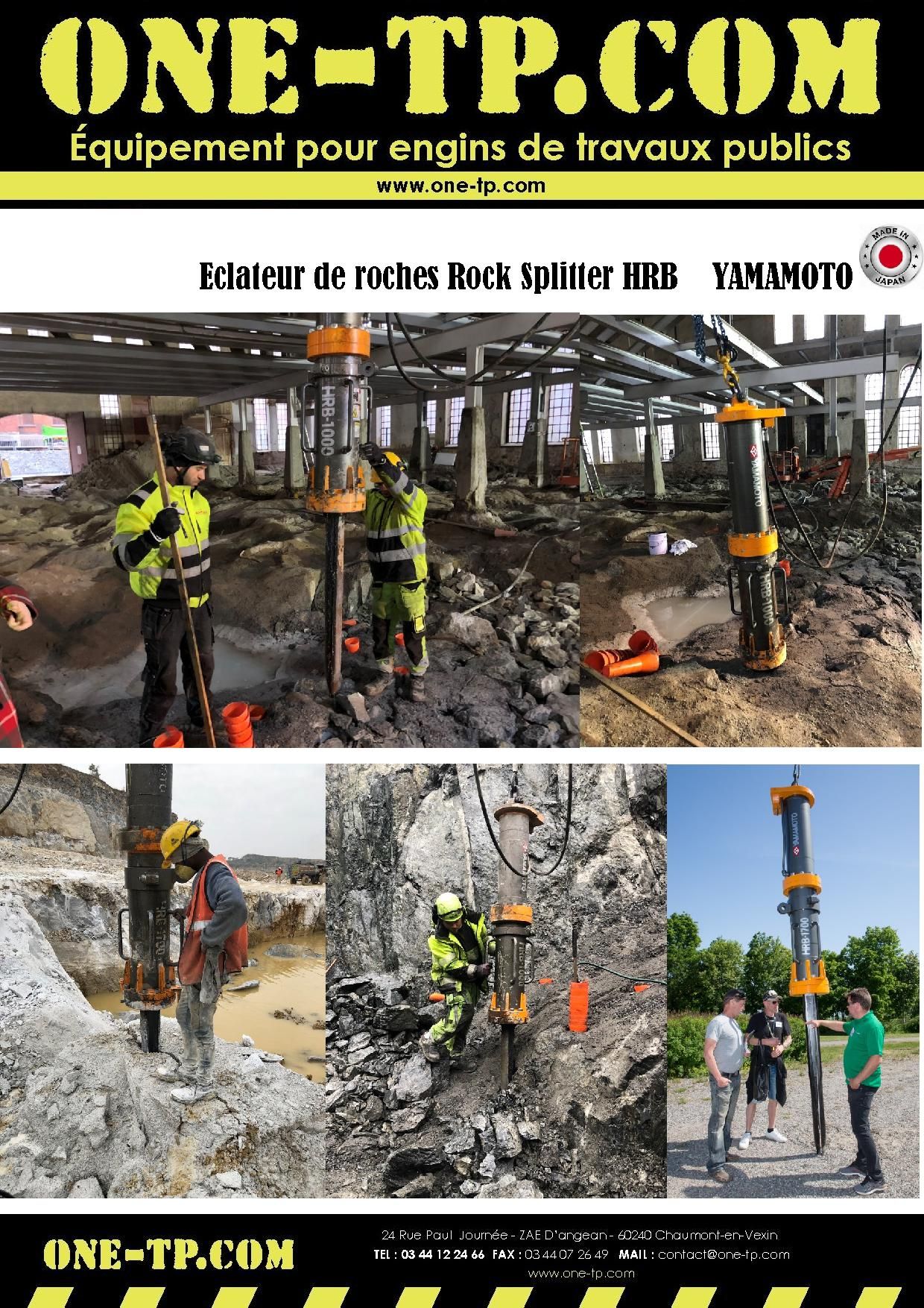 Éclateur de roche pour grands volumes d'excavation