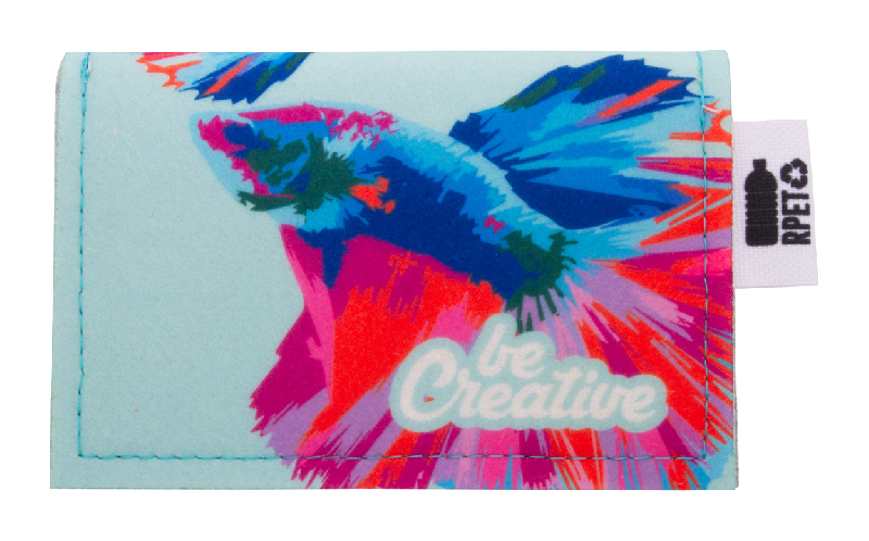 Porte-monnaie sur mesure en feutre RPET - impression quadri - 18g - couleur gris_7