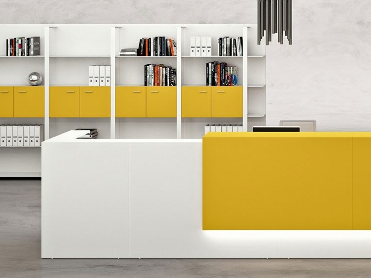 Banque d'accueil en bois Z2 - Modulable, éclairage LED et finitions personnalisées_7