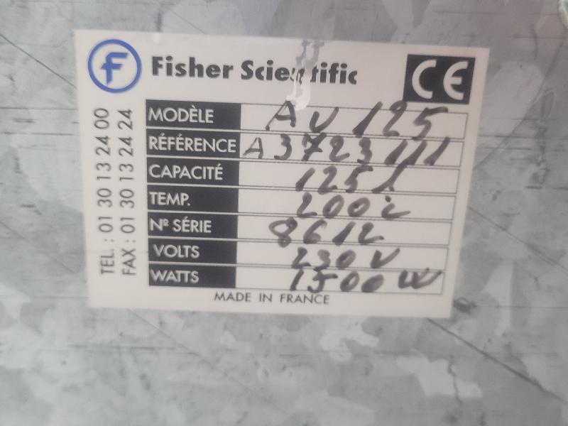 Etuve / incubateur universel FISHER SCIENTIFIC AU125 / 200 °C / 125 Litres_7