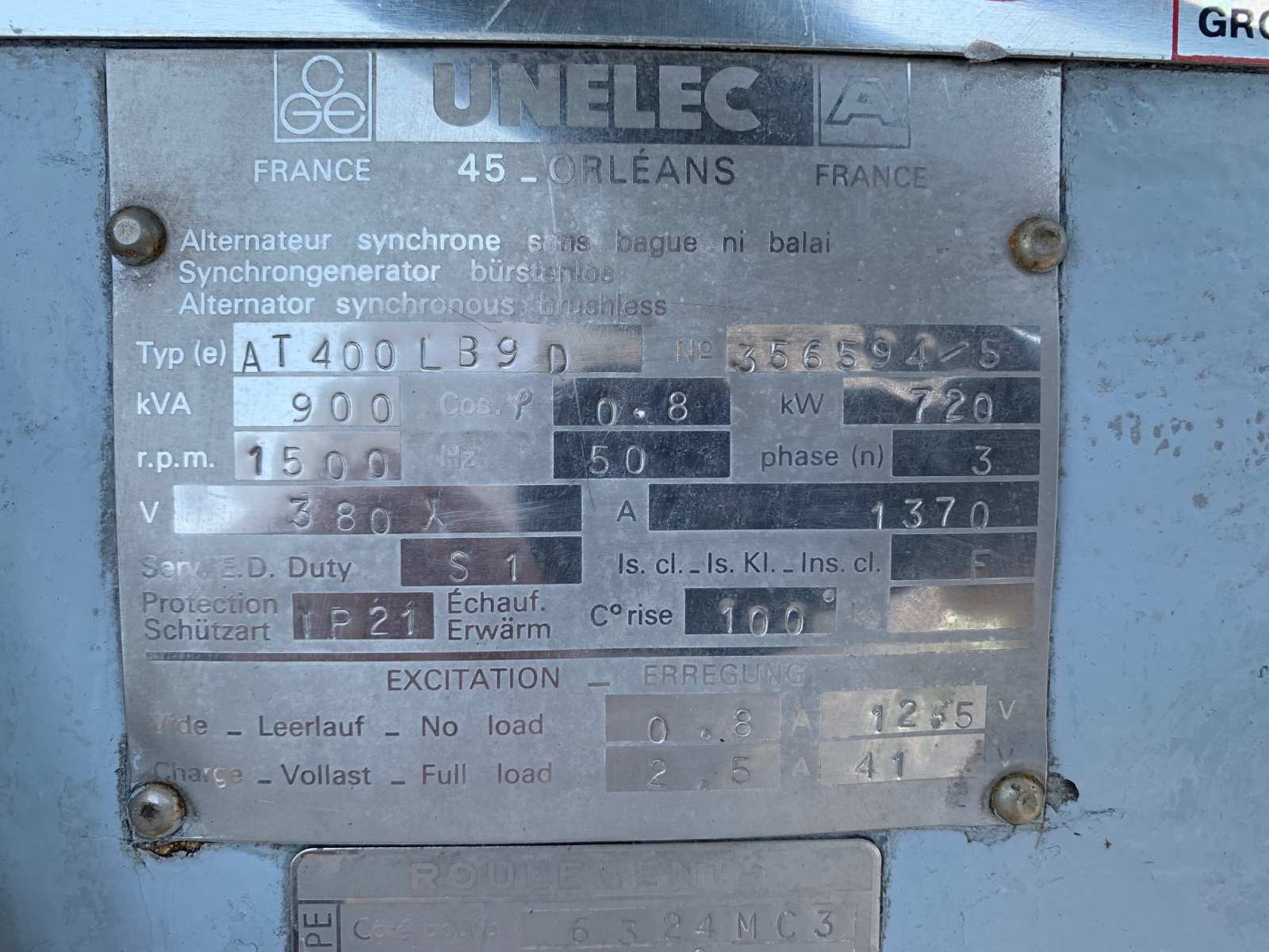 Groupe électrogène d'occasion - SSCM - 900 KVA_7