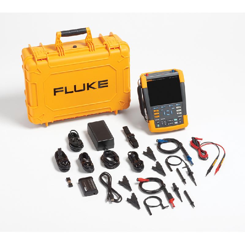 Oscilloscope numérique portable FLUKE-190-102-III-S - ScopeMeter, 2 voies 100 MHz, entrées flottantes, IP51, avec logiciel et mallette_7