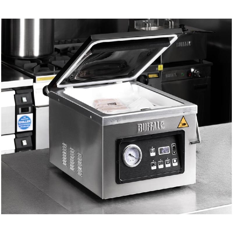 Machine de mise sous vide avec chambre et pompe à huile 9L - Buffalo - HT497_7