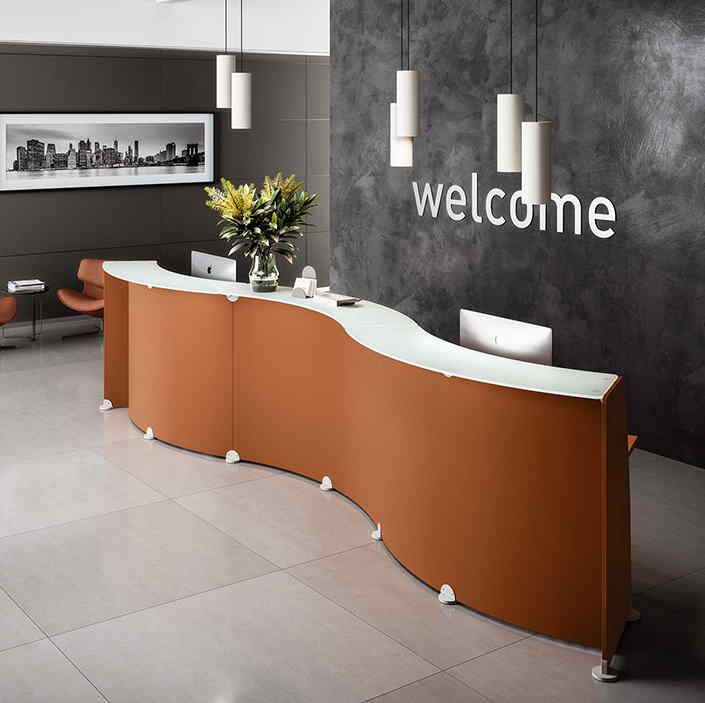 Réception-Glass - Banque d'accueil italienne haut de gamme avec modules PMR et finitions personnalisables_7