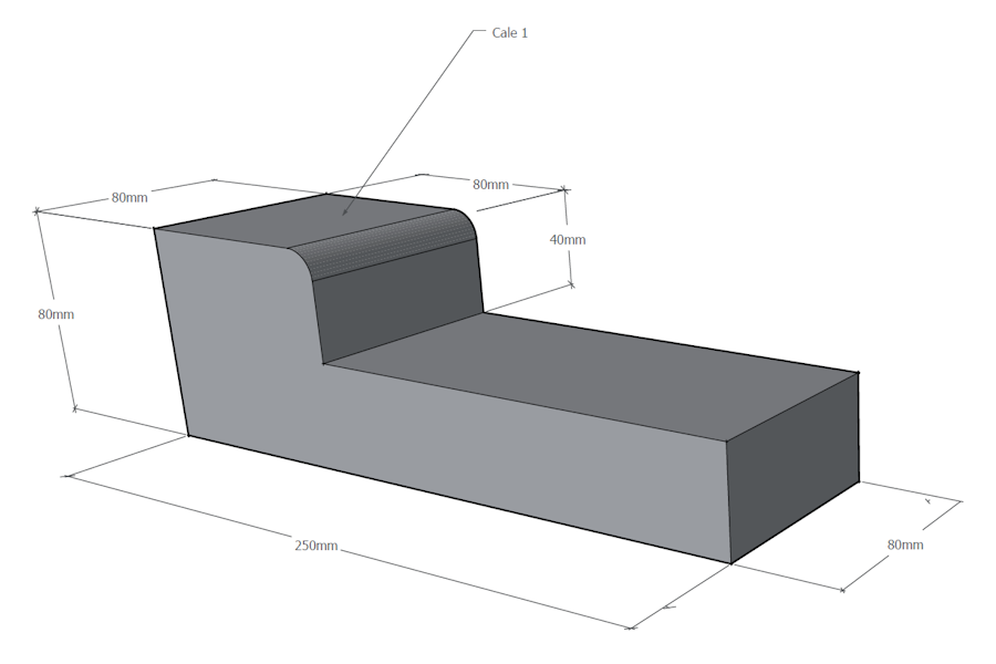 Bastaing avec état de surface anti-dérapant - Dimensions standards et spécifiques - Couleur personnalisable_7