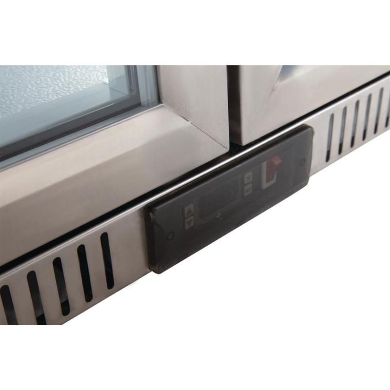 Arrière-bar trois portes pivotantes Série G inox 330L GL009 Polar_7