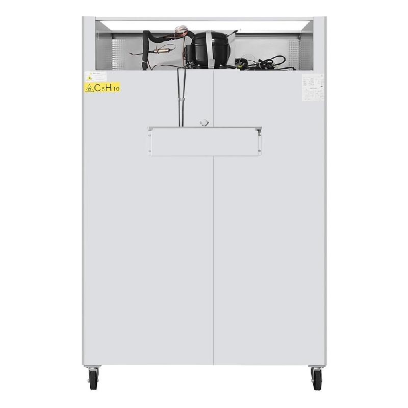 Armoire réfrigérée positive inox - 2 portes - série G 1200L - Polar - PG594_7