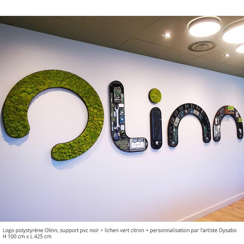 Logo ou Lettres Végétales - Bleu Royal, Logo, Lichen scandinave pour l'intérieur uniquement, 19 mm_7