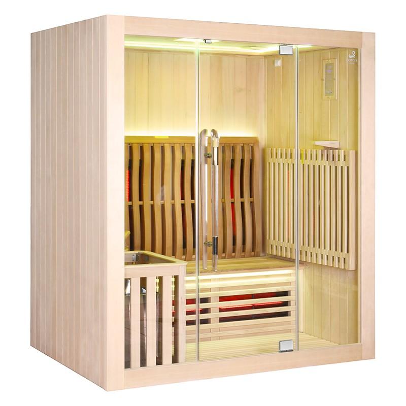 SAUNA COMBI BOREAL® ELÉGANCE 3 - 175X125 INFRAROUGE + VAPEUR_7