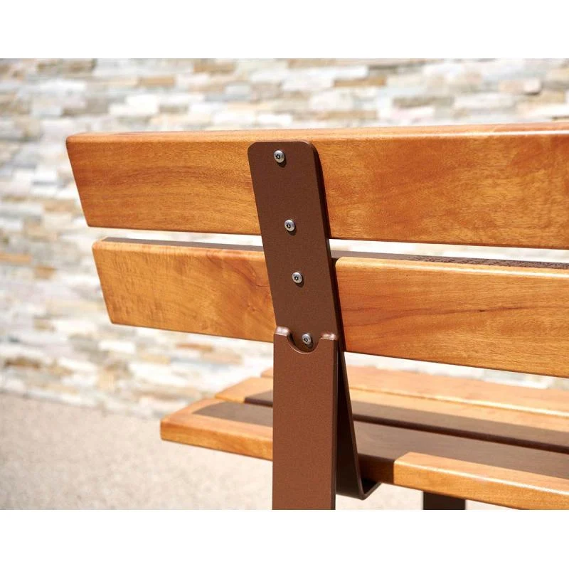 Banc RIGA bois et acier_7