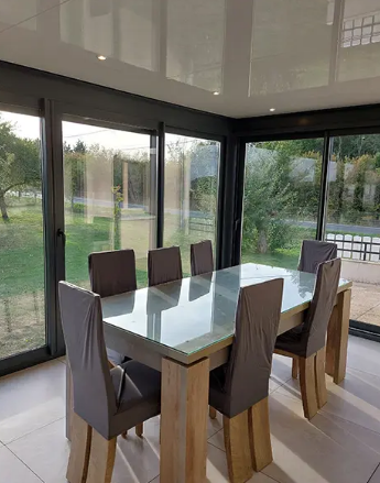 Véranda à toit plat sur-mesure pour extensions de maison - GRI Fabricant_7