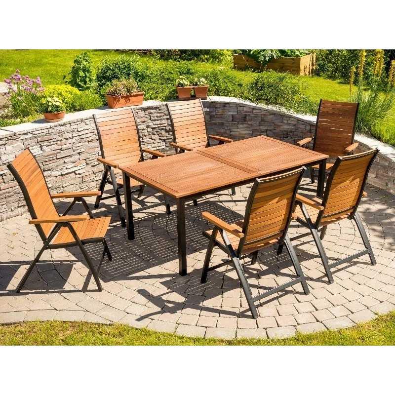 Table de jardin extensible flamingo bois d'eucalyptus – MTF – rectangulaire – 2nab2155_7