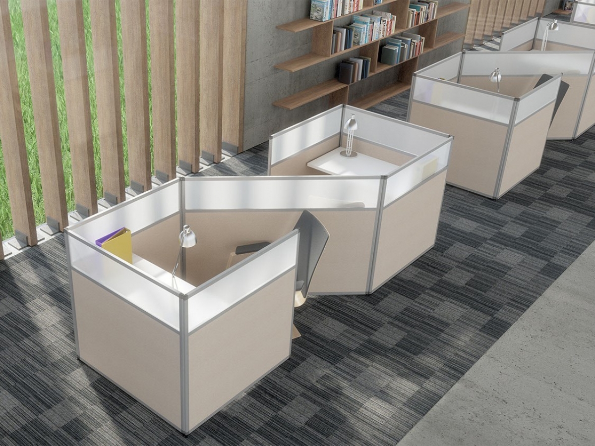 Bureau de call center optimisé et esthétique avec cloisons acoustiques ELEGANCE - Sur mesure, finitions variées et confort phonique_7