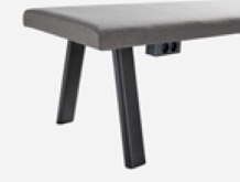 Banc d'accueil Plania - design intemporel, modulable avec piètements bois ou métalliques_7