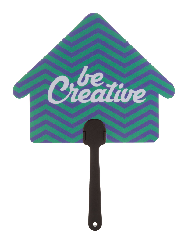 Éventail sur-mesure - poignée plastique et papier stratifié - impression digitale logo - minimum 100 pcs_7