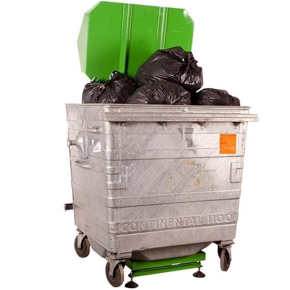 Compacteur et tasseur de bac BP660 à BP1100 L pour déchets en EHPAD._7