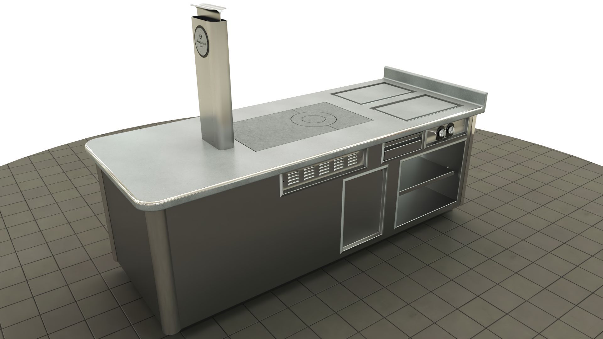 Fourneau professionnel sur mesure - gaz et électrique - éléments personnalisables et finitions variées_7