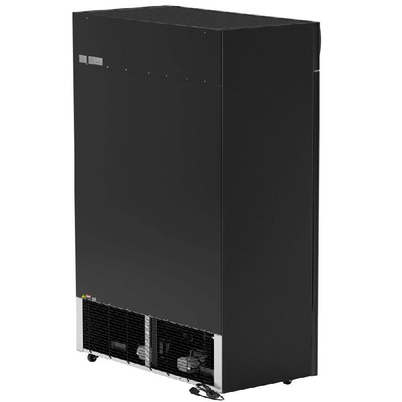 Armoire à boissons noire double portes coulissantes avec canopy - 880L_7