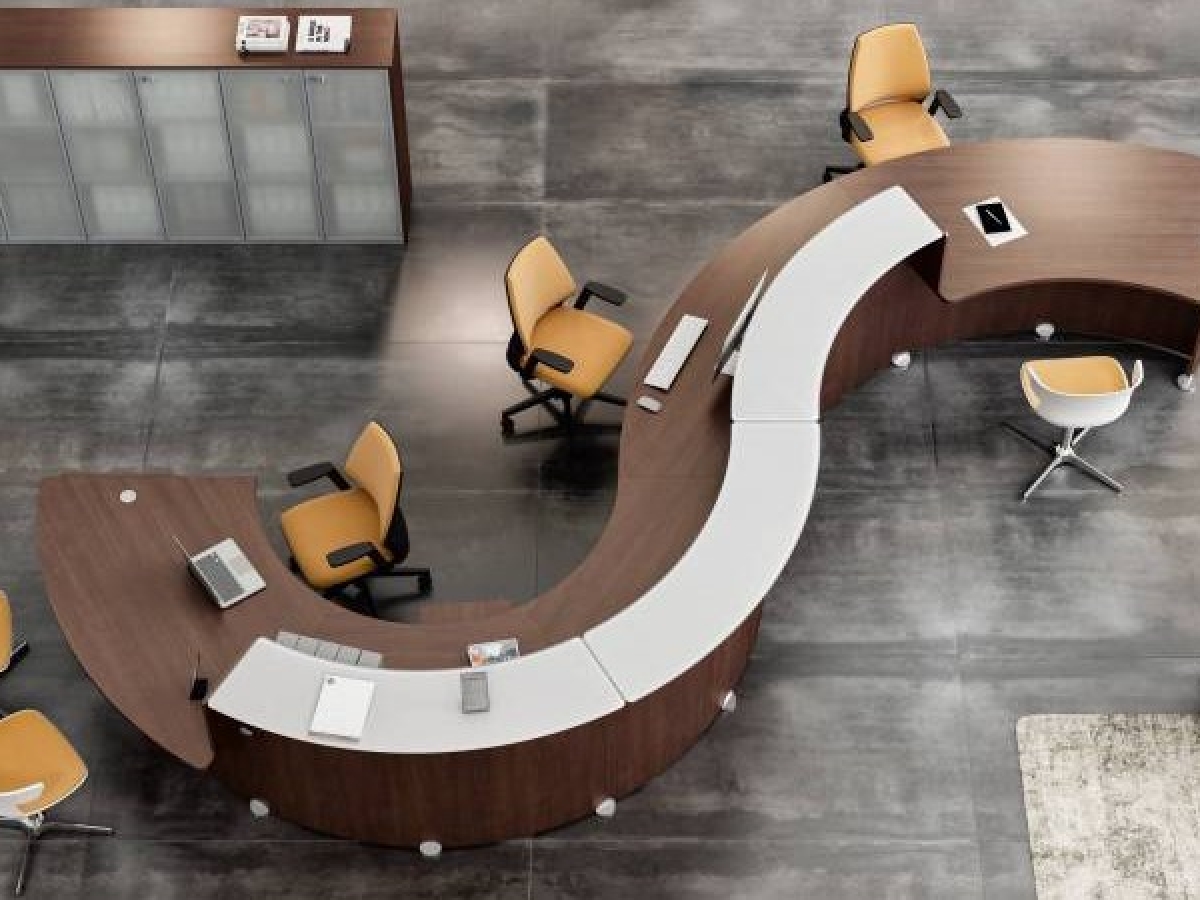 Banque d'accueil modulaire GLASS - Design moderne avec modules personnalisables et finitions variées_7