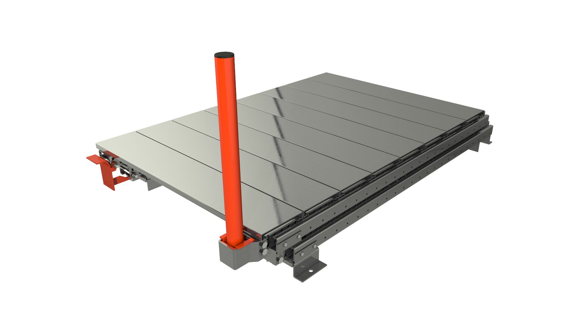Tiroir à palette STOCK3P - ouverture télescopique 100%, à fixer au sol, charge max 1000 kg_7