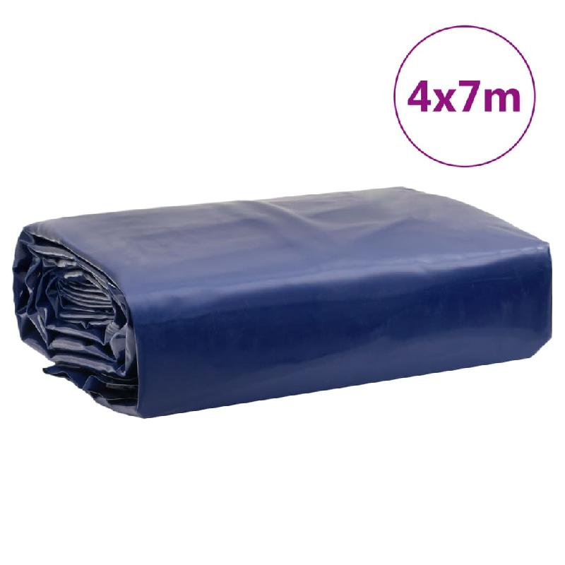 Vidaxl bâche bleu 4x7 m 650 g/m² 156163_7