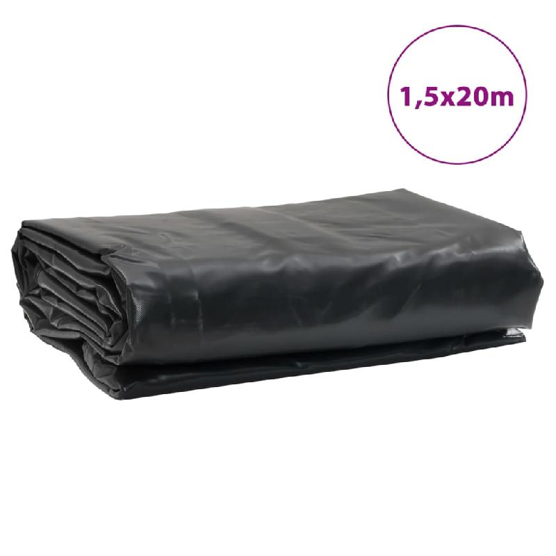 Vidaxl bâche anthracite 1,5x20 m 650 g/m² 156094_7