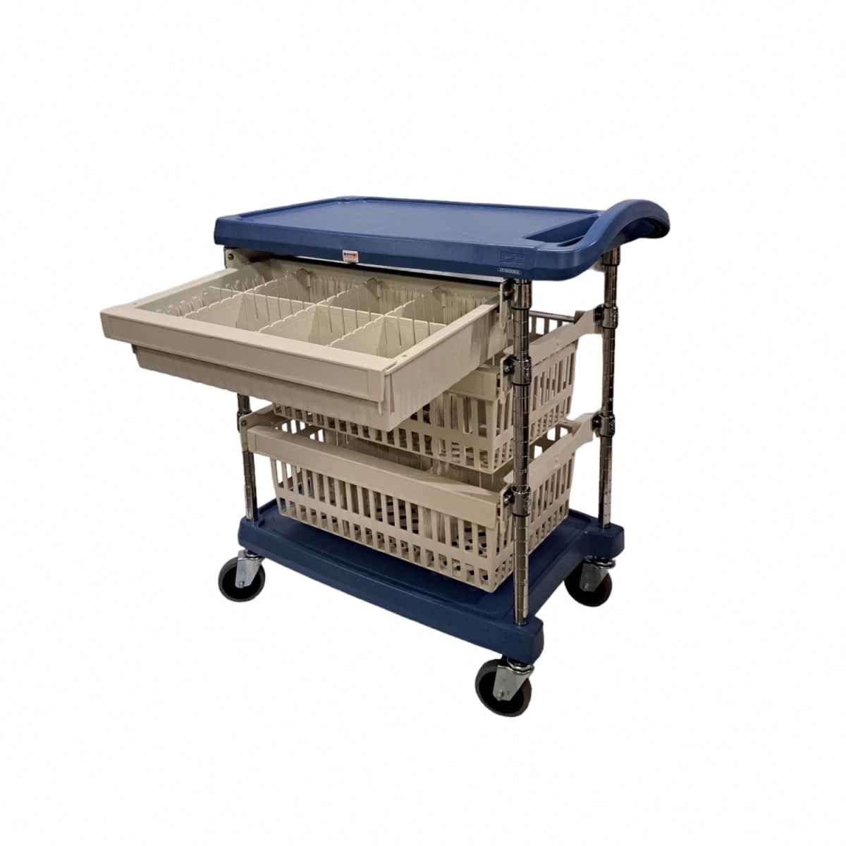 Guéridon modulaire de soins ou vaccination - JETCART, stockage organisé des fournitures médicales et dossiers cliniques_7