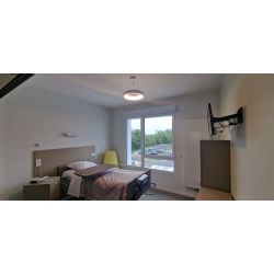 Plafonnier LED rond lumineux - OVEOLA 35W - style épuré et moderne, personnalisable en applique ou suspension_7