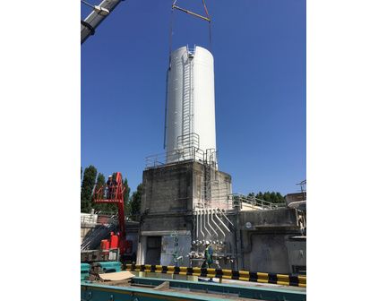 Silo industriel avec options personnalisables comme la couleur