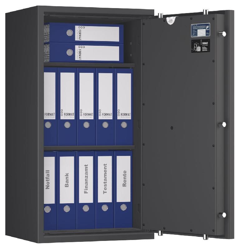 Coffre-fort FORMAT Lyra 5 Classe 0 - Anti-effraction certifié EN 1143-1 - Serrure électronique La Gard ComboGard Pro / Gris clair RAL 7035_7