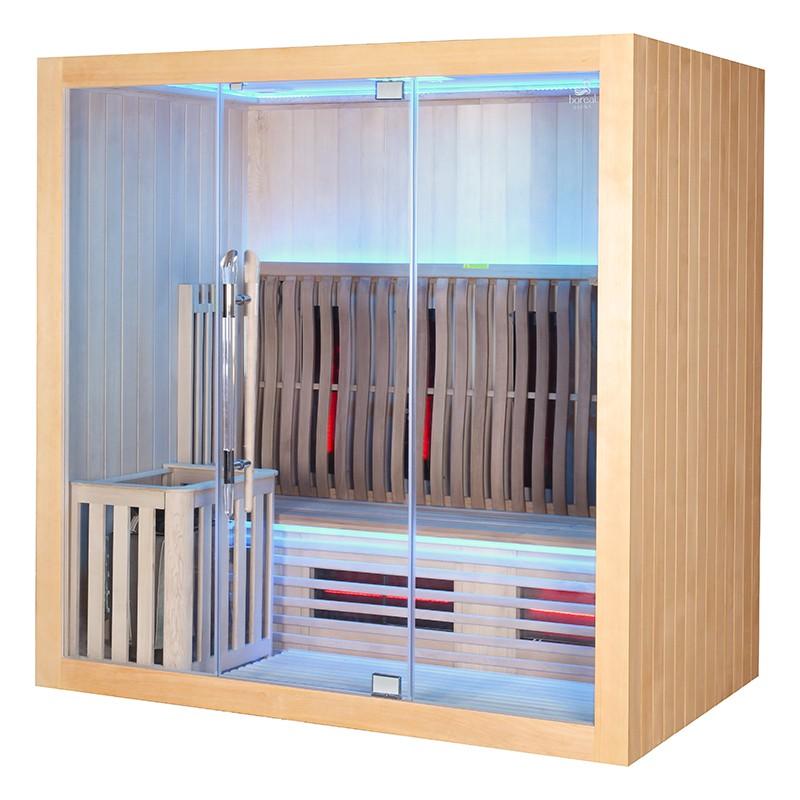 SAUNA COMBI BOREAL® ELÉGANCE 4 - 200X125 INFRAROUGE + VAPEUR_7
