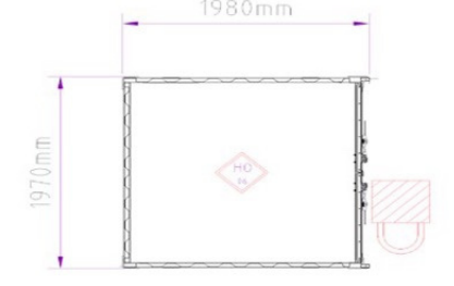 Container de stockage 6 pieds neuf - Porte double-battant - LC6_7