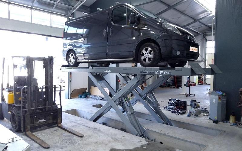 Pont ciseaux encastrable 5T + levage auxiliaire 3,5T - 5100mm_7