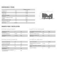 Groupe électrogène Diesel 767 kVA avec réservoir de 300 litres