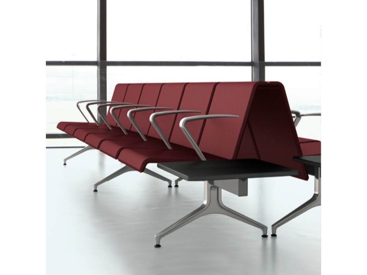 Siège sur poutre de 3 places - LINATE - pour grands espaces à forte affluence_7