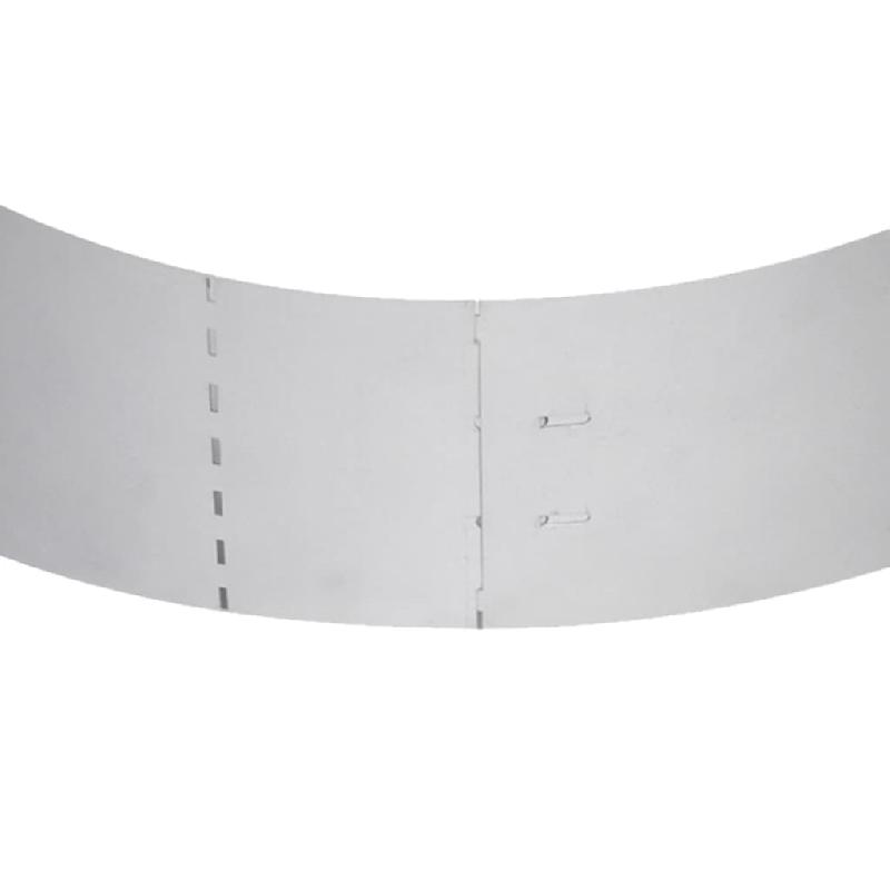 Vidaxl clôture de pelouse 10 pcs acier galvanisé 100x20 cm 274902_7