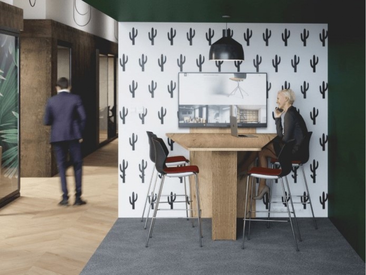 Table connectée multimédia HUB - modèle bas ou haut avec options technologiques avancées_7