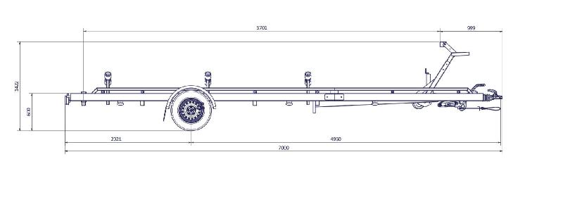7m-2m20 1x1800kg - 1800 kg - VLEMMIX - Remorque Porte-Bateau_7