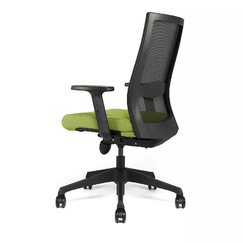 Siège de bureau synchrone dossier résille So Turin - V30, Paire d'accoudoirs réglables sur 3 axes - Couleur noire, Sans, Vinyl_7