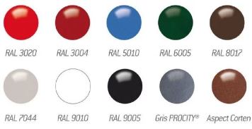 Corbeille publique Vercors 40 L - seau intérieur en tôle électrozinguée avec anses - courbes élégantes_7