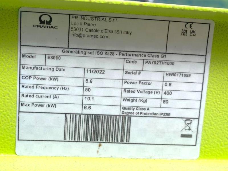 PRAMAC E8000 Groupe électrogène_7