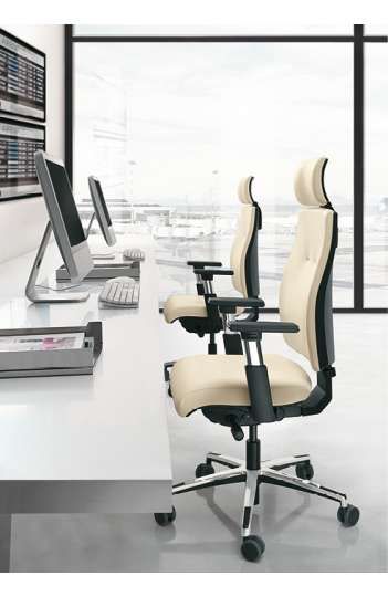 Fauteuil ergonomique 24h/24 - SAX 24 - Mécanisme synchro, accoudoirs 4D, support lombaire réglable_7