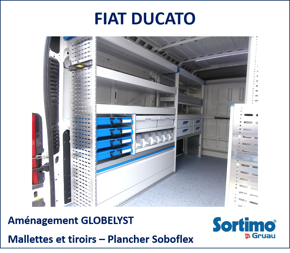 Aménagement sécurisé pour fourgon Fiat Ducato