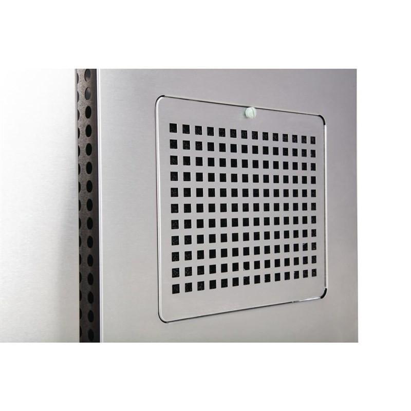 Comptoir de préparation réfrigéré GN avec pare-haleine Série U 2 portes CT393 Polar_7