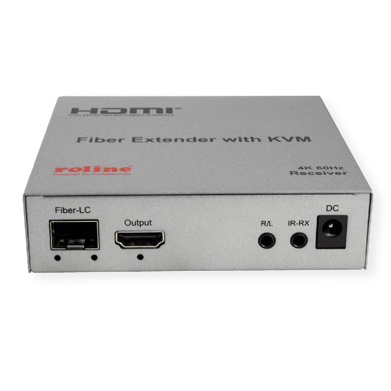 ROLINE Rallonge KVM via fibre optique, HDMI 4K, USB, 20 km_7