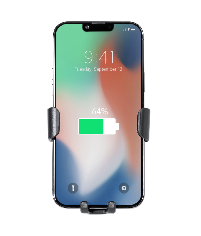 Chargeur support téléphone pour voiture - chargeur rapide sans fil 10W - fixation réglable sur bouche d'aération_7